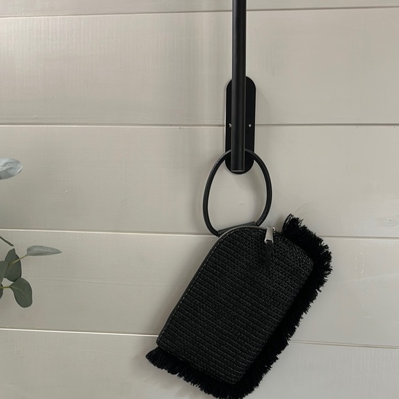 HOBO  Black Fringe Clutch/wristlet - Picture 2 of 5